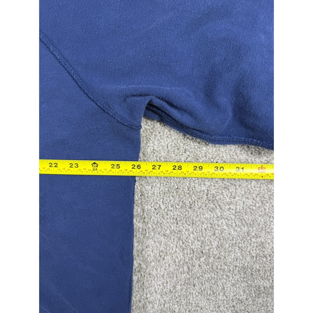 American Eagle Men's XXL Blue Henley Hoodie Classic Fit Pullover - 2 Speck Marks - Picture 4 of 7